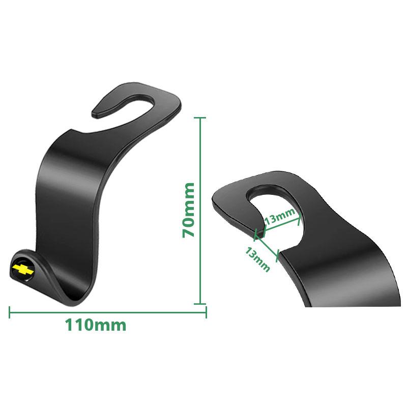 AABHM1 1/2pcs Universal Car Seat Hook Multifunctional Storage Hanger for Chevrolet Equinox Trax Camaro Cruze Malibu Sail Spark Captiva