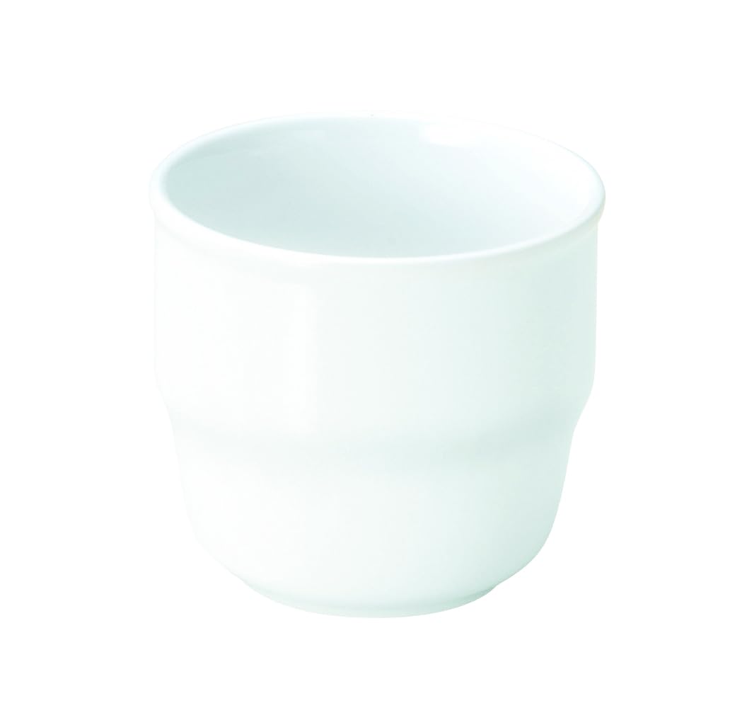 

OGISO Outlet 220cc штабелируемые чашки для посуды для посудомоечной машины микроволновой печи небьющиеся легкие керамические усиленные фарфоровые детские белые [официальный] белый