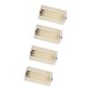 4pcs Universal 3 AA To D Size Parallel Battery Convertor Adapter Holder Cases Box White