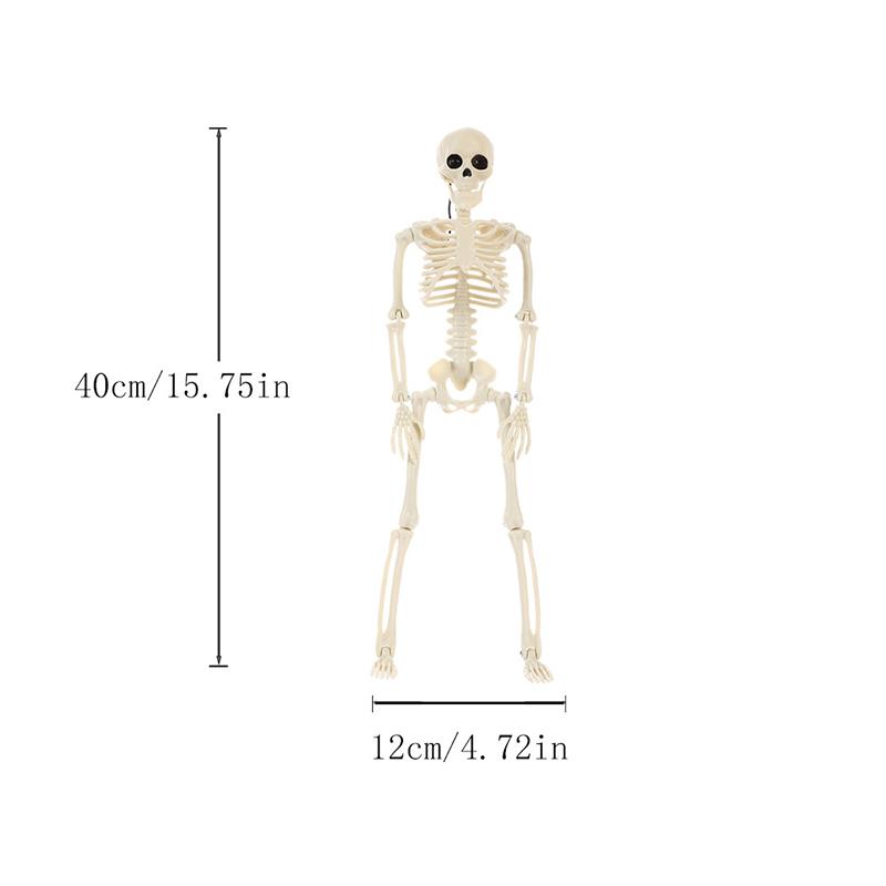 40cm Halloween Skull Skeleton,posable Skeleton,human Shape Bones,halloween Party Home Decorations,haunted House Horror Props