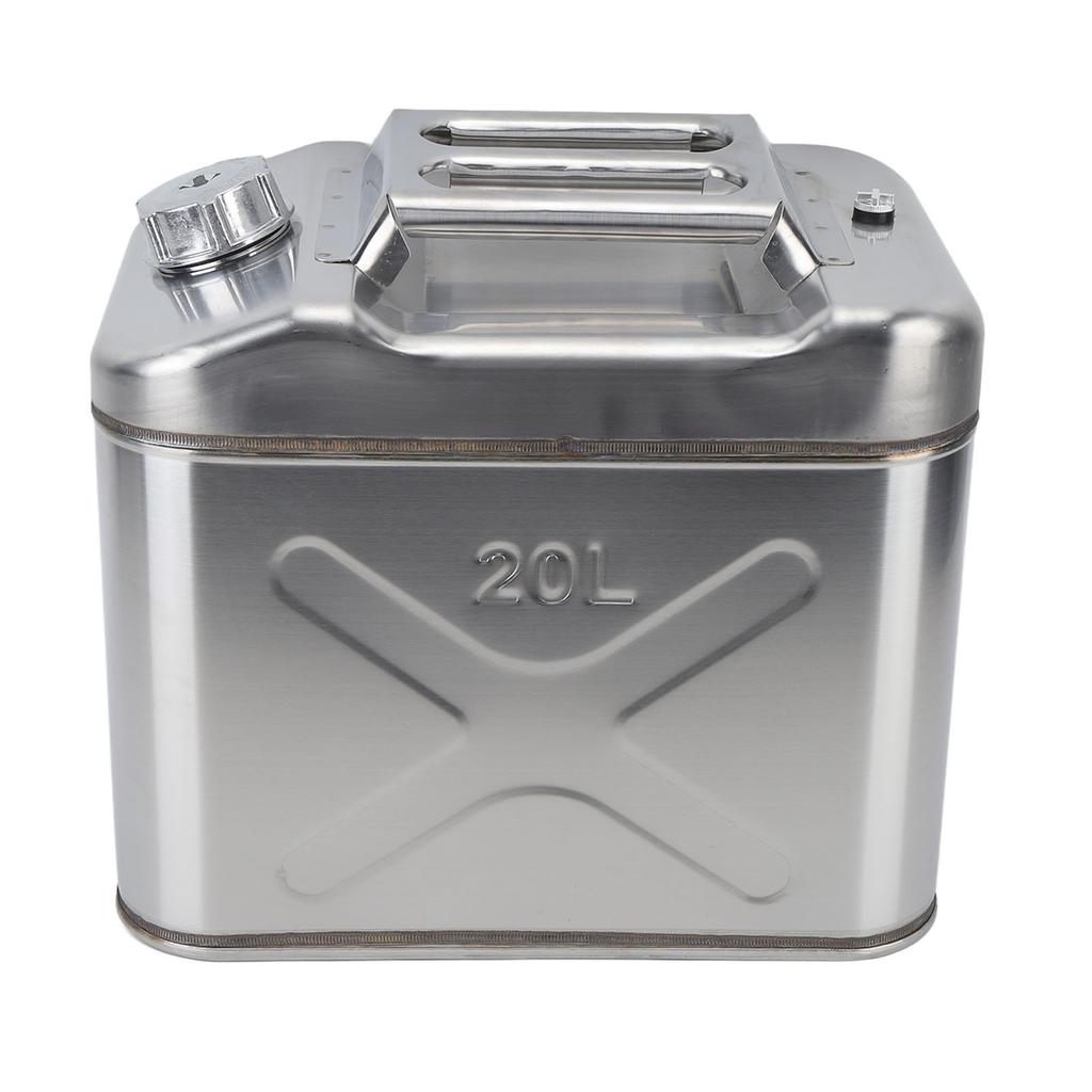 5,2 Gallonen 20L Kraftstoffkanister aus Edelstahl, korrosionsbeständig, tragbar, US-Benzintank