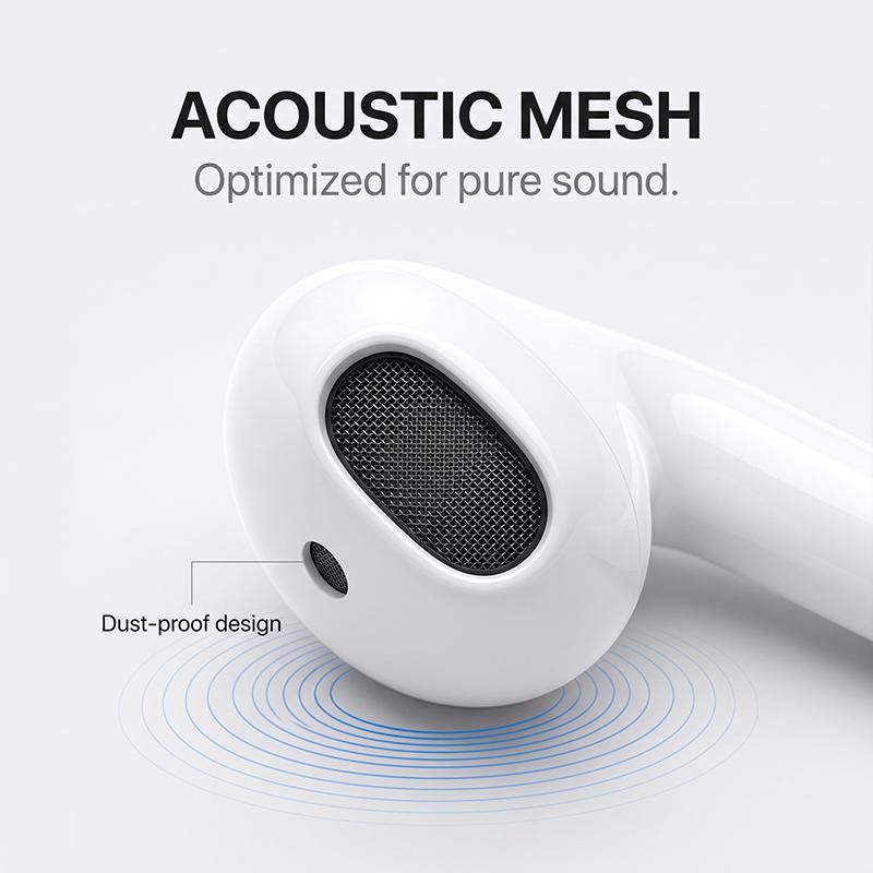 Zweite Generation 2. TWS True Wireless Bluetooth-Kopfhörer Bluetooth 5.3 Geringe Latenz Semi-In-Ear-Kopfhörer Lange Akkulaufzeit Sofortige Kopplung Ohrhörer