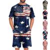 Men's Short Sleeve Pajama Set Lightweight Breathable Soft Fabric Lounge Wear Comfortable Fit Summer Homewear