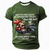 Funny Rooster Pattern Men's T-Shirts Fashion Letter Print Tees Casual O-neck Loose Short Sleeve Tops Street Hip Hop y2k Clothes