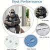 Funny Gorilla Sitting On Toilet Shower Curtain Humorous Bathroom Decoration, Including 12 Hooks, Modern Bathroom Design