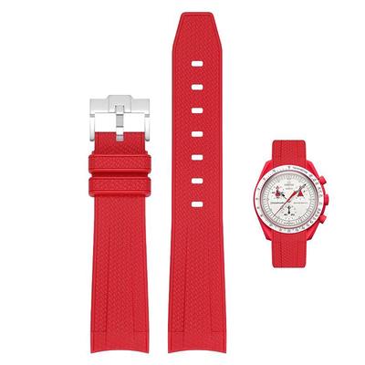 Bracelet de Montre 20mm pour et Bracelet de Montre en Caoutchouc avec Silicone Étanche et Inclut Outil de Réglage et Ressort Omega, Swatch, MoonSwatch, Omega,