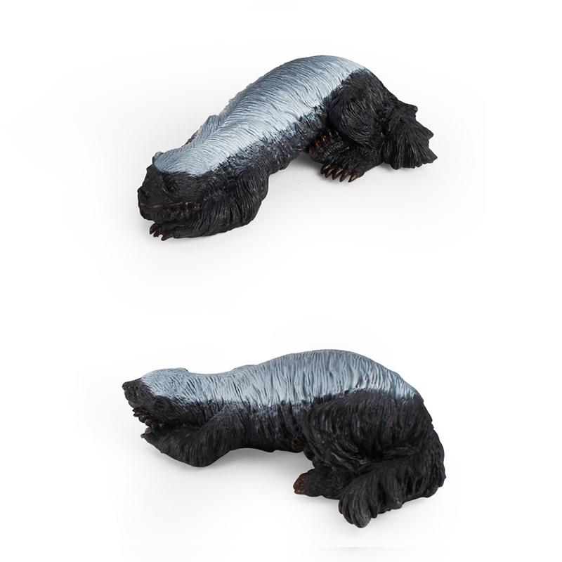 Premium Quality Honey Badger Ratel Figure Wild Animal Model Toy For Kids Gifts