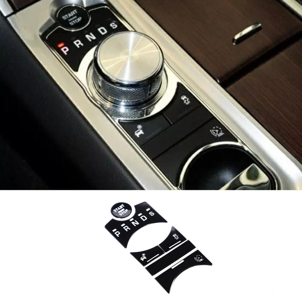 For Jaguar XF XJ 2008- Car AC Gear Switch Repair Decals aluminum alloy Button Stickers Car Accessories Interior