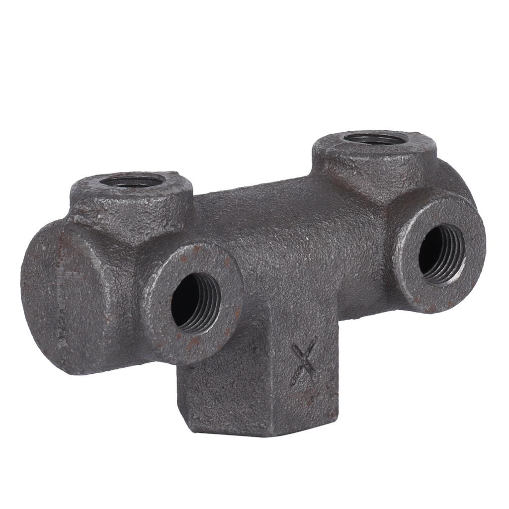 Luftkompressor Druckreglerventil Passende Teile 12 Innengewinde 5-Wege Ausgang Baugruppe