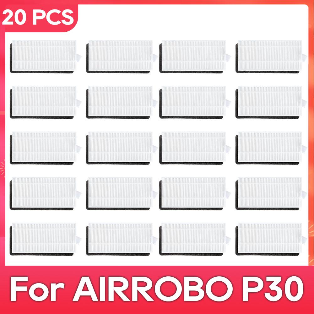 Compatible with AIRROBO P30 Parts Accessories Robot Vacuum Cleaner Main Side Brush Filter Mop