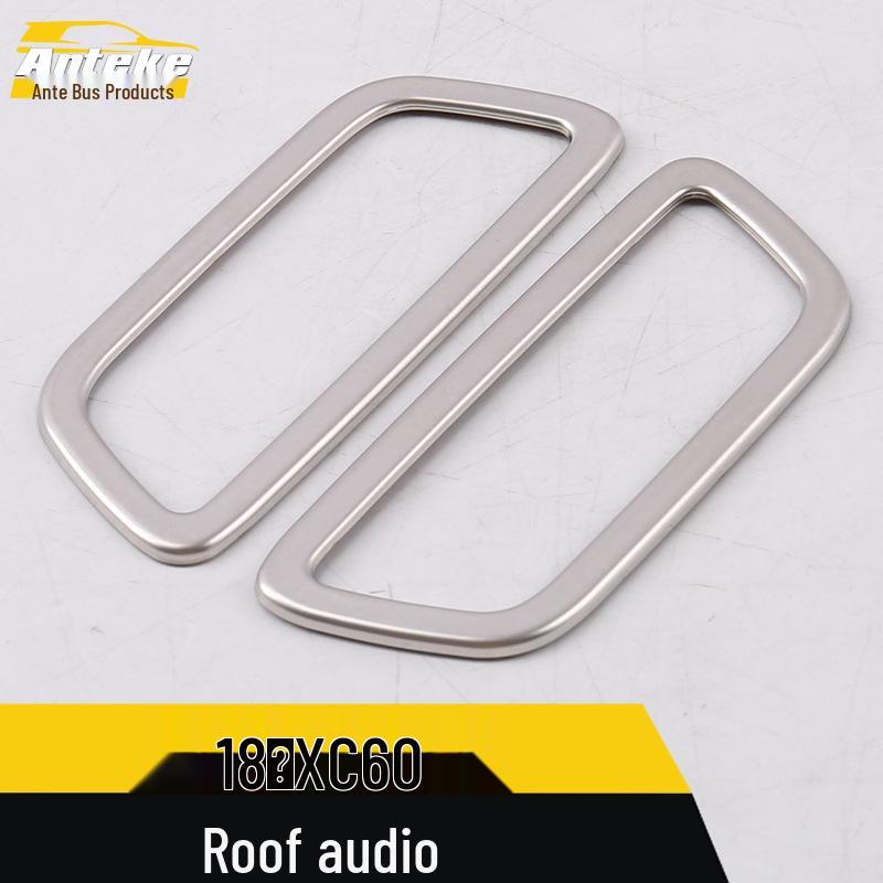 Bright Ring Speaker Cover Frame for 18 XC60 Model Roof Speaker Box - Car Accessories