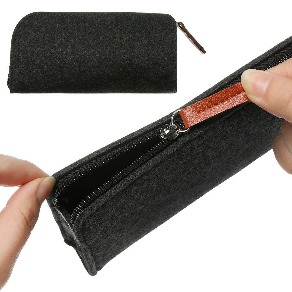Case Large Capacity Felt Cloth for Girls Pencil Bag Felt Pencil Case Stationery Organizer Pen Pouch