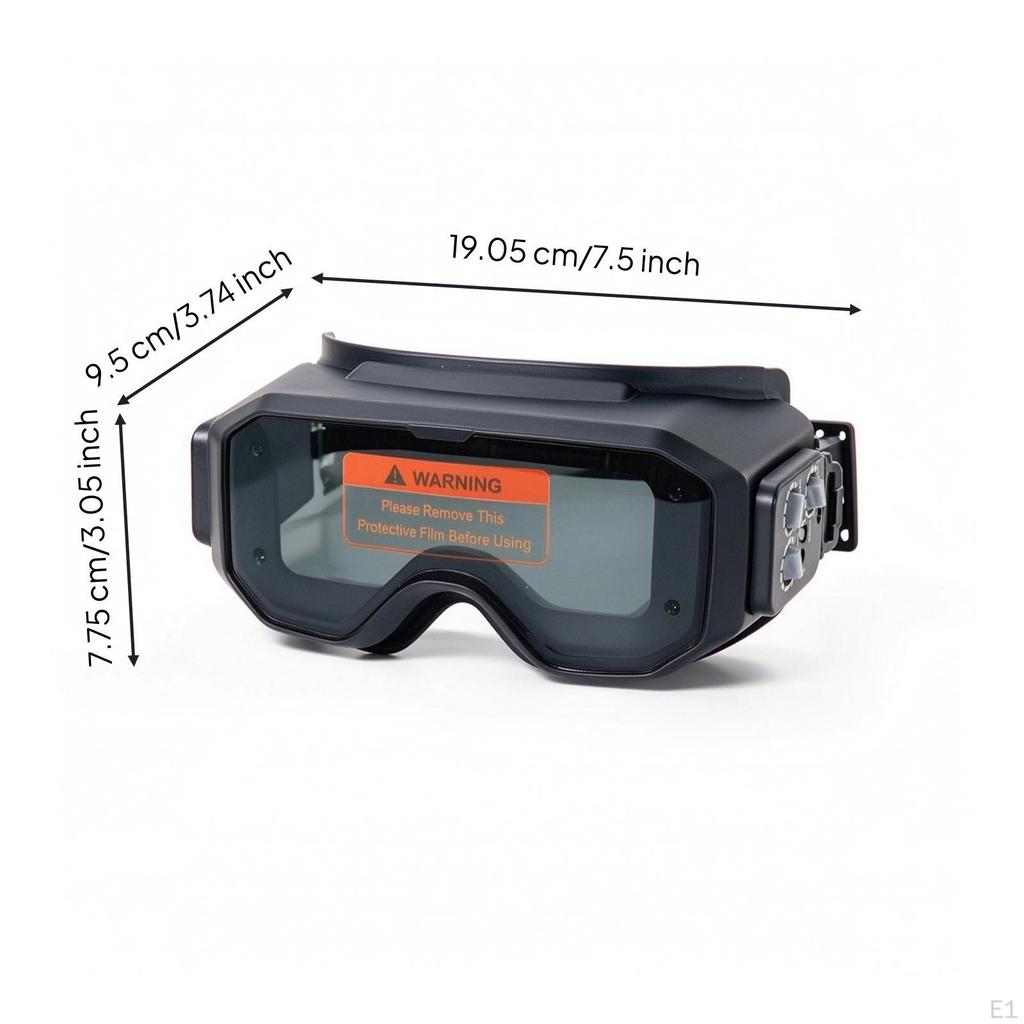MetalJoining Eye Visor with Elastic Strap Encircling AutoDarkening Goggles Adjustable