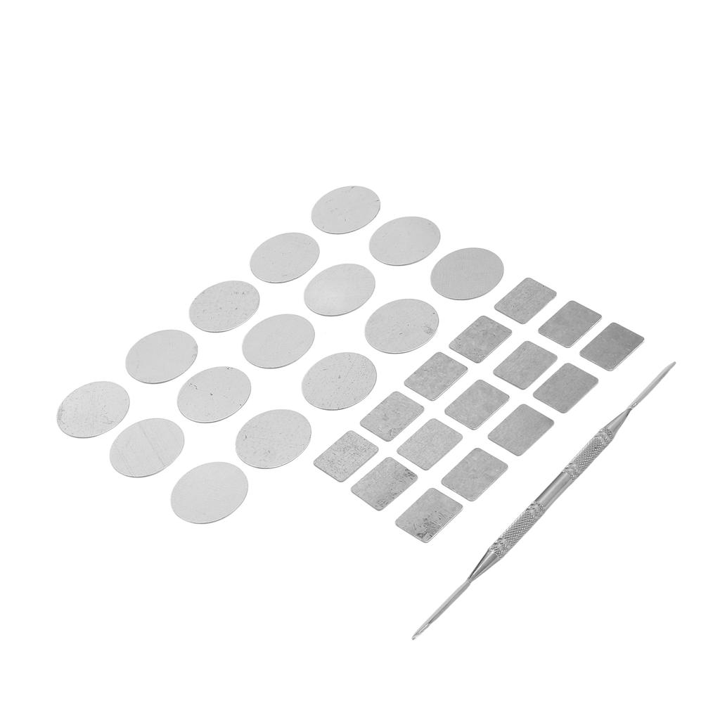 Metal Stickers Square Empty Palette Stickers Round Makeup Colorful Palette Sticker for Eyeshadow