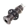 Electric Guitar Bass Parts 6.35mm Stereo Output Input 1/4 Inch Jack Socket Plug Brass Straight Ribbed Tube Style Jack Anti-noisy