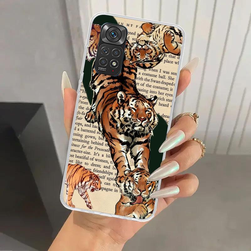 Superior Tiger Pattern Art Phone Case for Xiaomi Redmi Note 15 14 14S 13 12S 12 Pro 11S 11 Plus 11T 11E 10S Soft Funda Print She