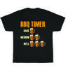NEW BBQ Timer Barbecue Drinking Grilling Grill Beer T-Shirt Unisex Funny Gift