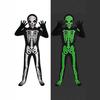 Halloween Skeleton Monster Cosplay Costume Skeleton Night Light Jumpsuit Carnival Horror Party Costume