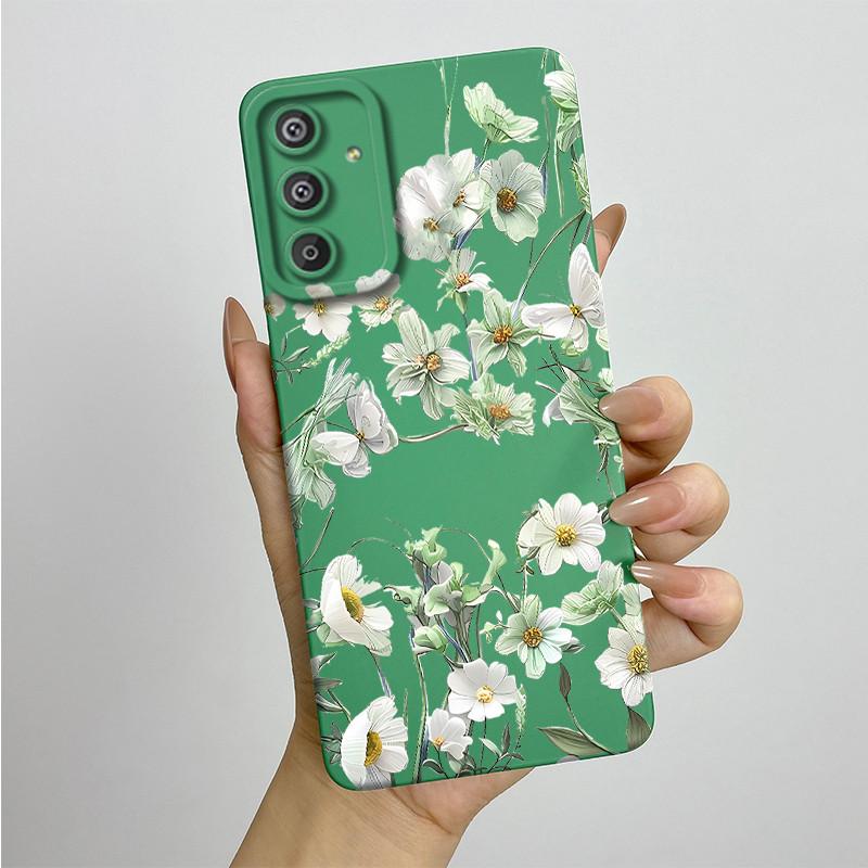 Phone Case for Samsung Galaxy M15 5G F15 5G Fashion Painted Half-wrapped Case Soft Silicon Cases E156 M156 Protection Back Cover