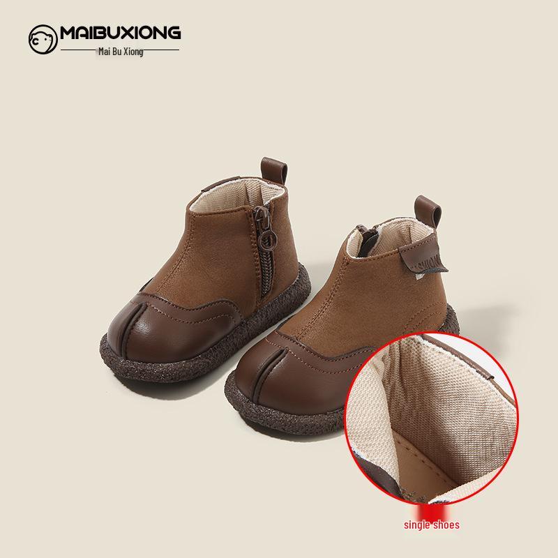 

Toddler Autumn/Winter Martin Boots: Velvet-Lined Leather Short Boots for Boys & Girls Factory Order Size 16-20 (120 pairs)