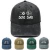 DOG DAD Otec a syn Pěstní výšivka Vypraná Retro Baseballová čepice Pánská Ležérní Venkovní Stínící Čepice