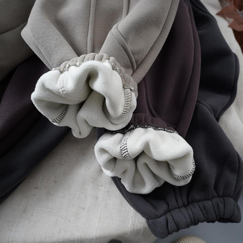 

Korean-Style Baby Boys Winter Fleece Harem Pants: Pure Cotton, Warm, One-Piece Casual Long Pants Default Size