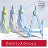 Replaceable Lead Circle Drawing Gauge Digital Lock Distance Geometry Compass  Art Drawing