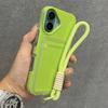 Wrist Strap Card Slot Po Clip Soft Shockproof Case For iPhone 17 16 15 14 Plus 13 12 Pro Max 11 Candy Color Lanyard Cover