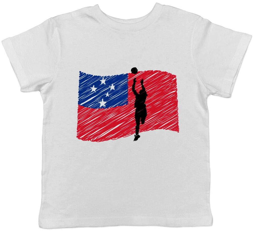 Samoa Netball Boys Girls Kids Childrens T-Shirt 130