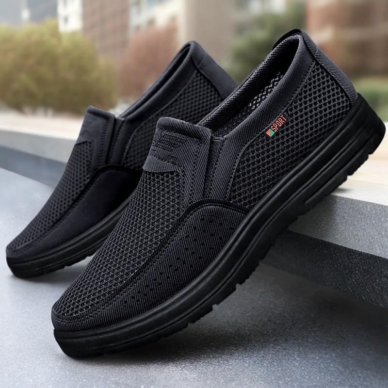 Men's shoes summer casual shoes new shoes men's cloth shoes solid color versatile breathable