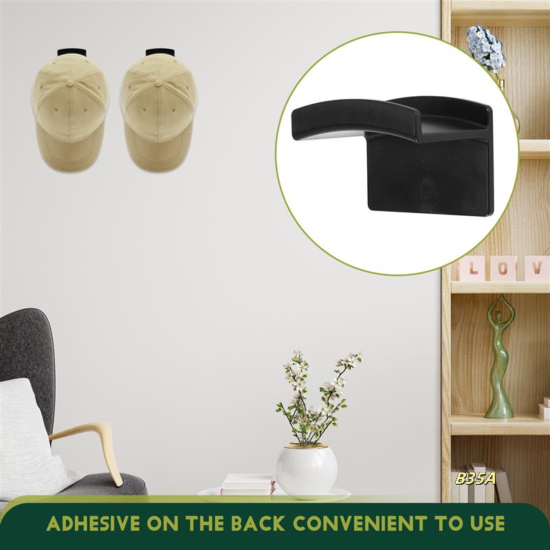 12 Pieces Hat Rack Hat Holder Organizer For Wall Hats Hanger Adhesive Hat Hooks Baseball Cap Display Rack