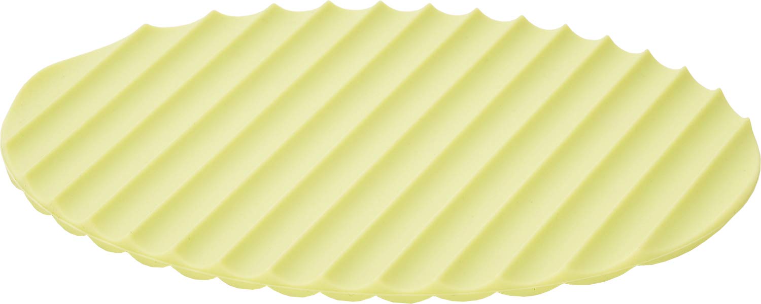 

Yoshikawa EA to CO Iitoko Nami Green Trivet/Potholder/2-Way Silicone Mat, 18 x 16 cm, AS0046