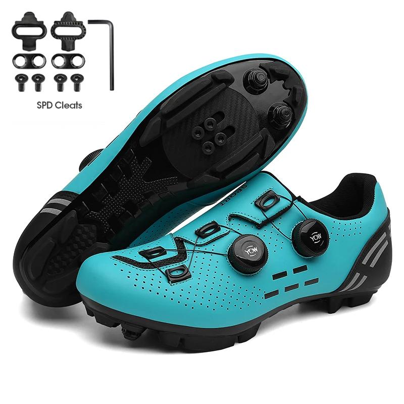 Herren Mtb Radsportsneaker mit Cleats Professionelle Sportarten Speed Bike Schuhe Damen Mountain Racing Flat SPD Rennradschuhe 39