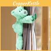 Childrens Room Curtain Holdbacks With Soft Fabric Bear Figures For Kids Window Decor