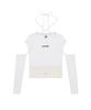 LUVISTRUE Ch Button Layered Tee(White)