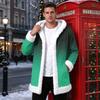 Men's Casual Gradient Print Jacket for Fall and Winter Outdoor and Everyday Wear