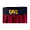 Nike Pantaloncini dritti da uomo Cleveland Cavaliers color block in poliestere con elastico in vita, rossi 866793-677