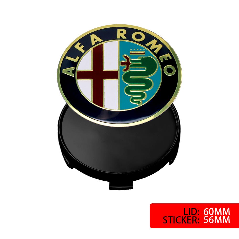 2026 Caldo Alfa Romeo 4pz 56mm Emblema Ruota Auto Alfa Romeo Decorazione Tappo Mozzo Modificato Per Alfa Romeo 159 Giulietta 147 156 Giuli
