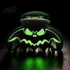 Glow in The Dark Hair Clips Halloween Claw Clips, Luminous Ghost Pumpkin Pattern Acrylic Anti-slip Fluorescent Accessories Grippers for Women