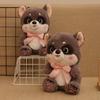 Cute Raccoon Bow Tie Plush Toy - Girl's Cloth Doll & Birthday Gift