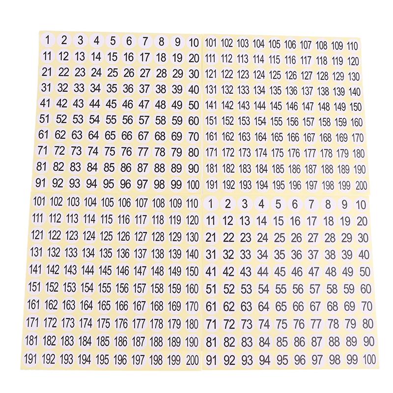 15 ark 1-200 Nagellack Nummerklistermärke Etikett Gel Nagellack Limflaska Läppstift Naglar Spets Display Märk Nummerering Manikyrverktyg