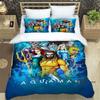 The *Aquaman* fantasy movie duvet cover and pillowcase bedding set is the perfect choice for decorating boys' and girls' bedroom