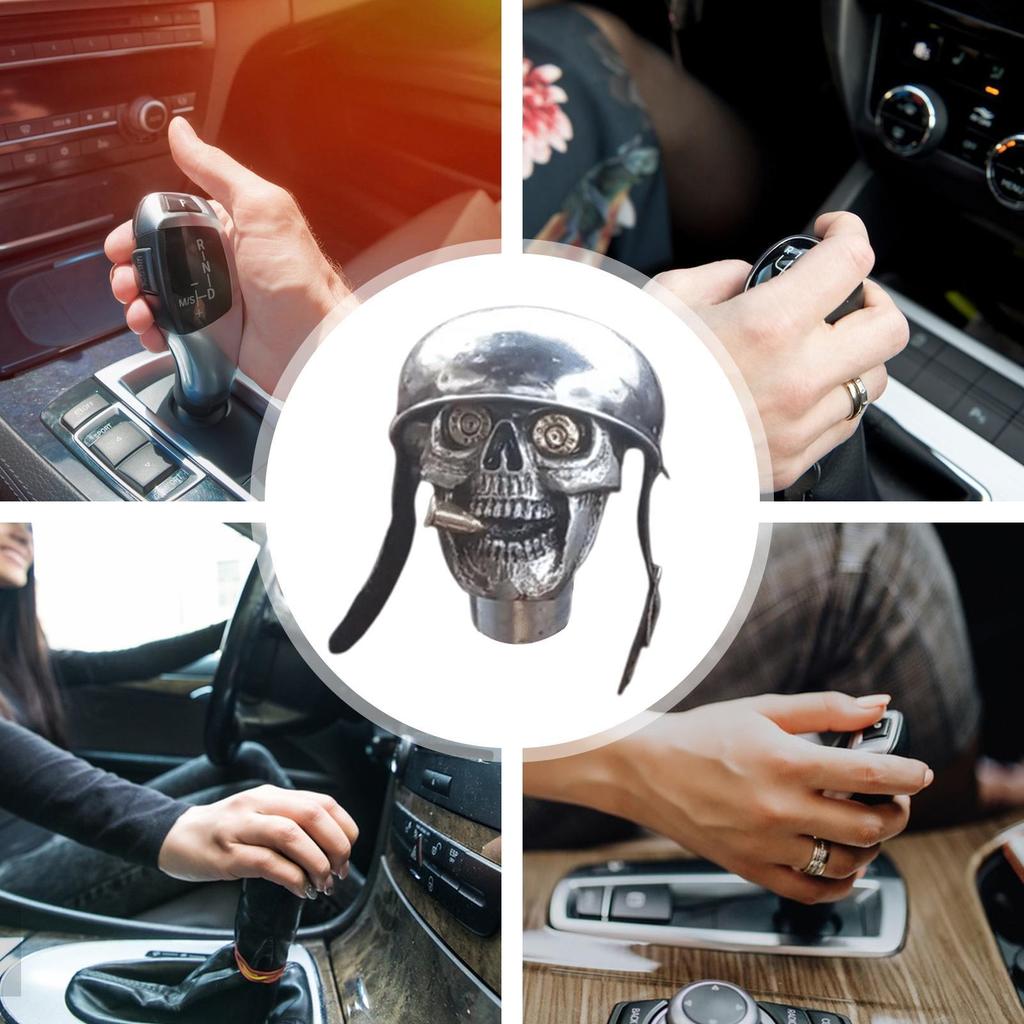 Halloween Decoration Shifter Knob Resin Skull Gear Shift Head Skeleton Shape Shift Knob Car Automatic Stick Shift Handle Stick
