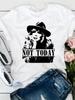 Not Today Beth Cotton Shirt Funny Yellowstone T-Shirt Beth Dutton Graphic Tee Rip Wheeler Dutton Ranch Tshirt Hipster Tops Cozy