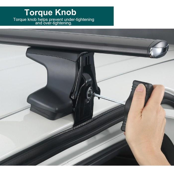 INNO XS250 Aero Low Profile Base Stay Smooth Roof Through (Set of 4) Black 2 7/8 inch (73mm)