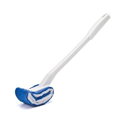 Brosse WC Anti-Rayures Poils Doux Brosse Courbée pour Cuvette de Toilette Nettoyage en Profondeur Brosse WC Sous Bord pour Salle de Bain