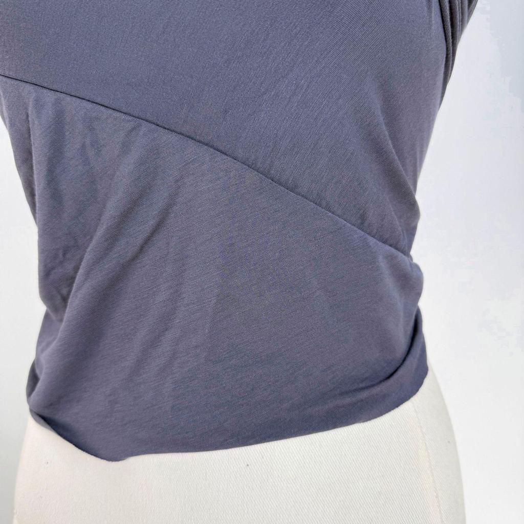 Women's Pleated Waist Cross Backless Sleeveless Top