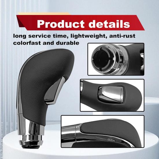 Automatic Gear Stick Shift Knob Compatible With 2012-2017 Buick Verano Car Gear Shift Knob Leather Car Stick Lever Gear Shifter Knob Cover Head