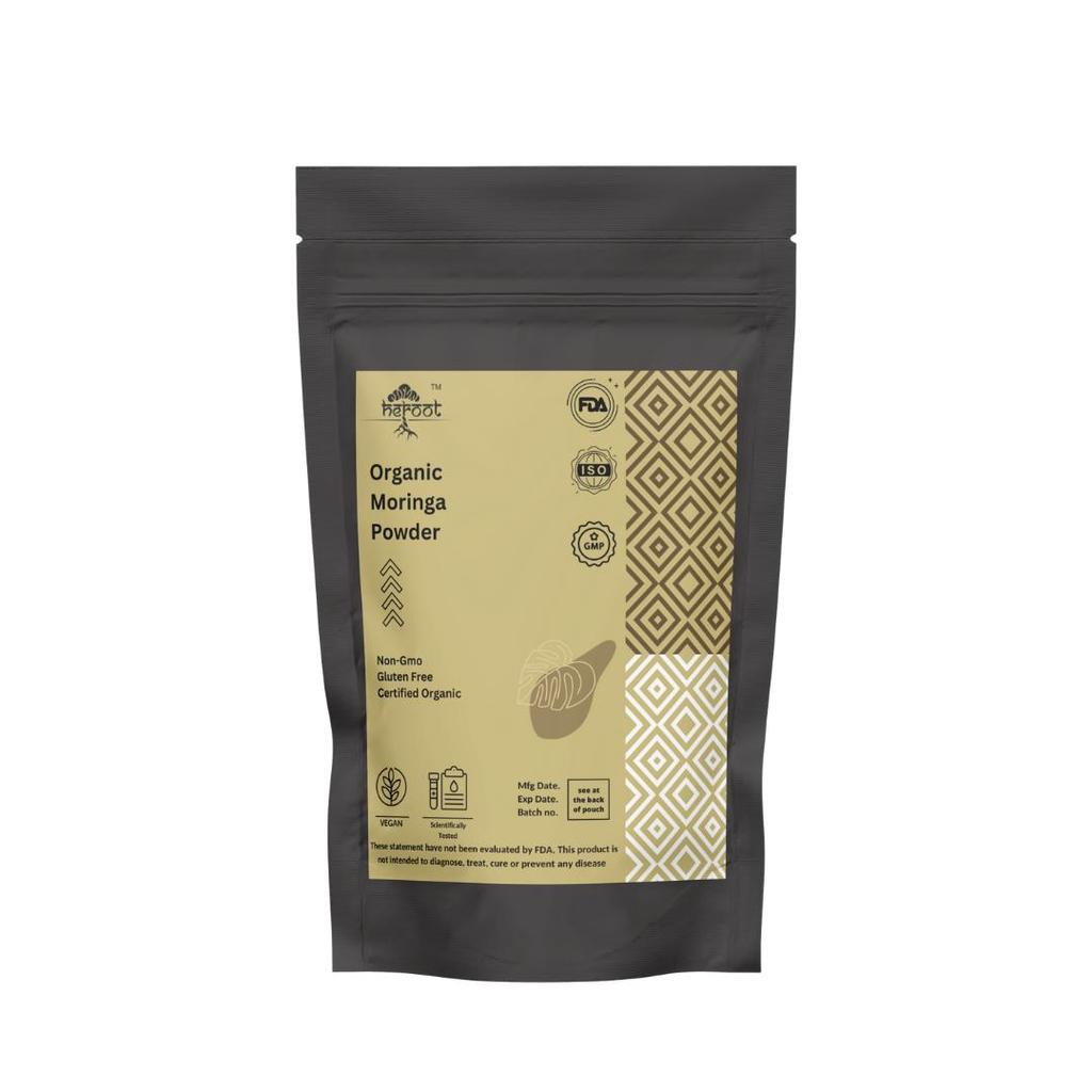 Heroot Moringa Oleifera Blätterpulver, Kräuter-Blätterpulver für die tägliche Wellness-Routine