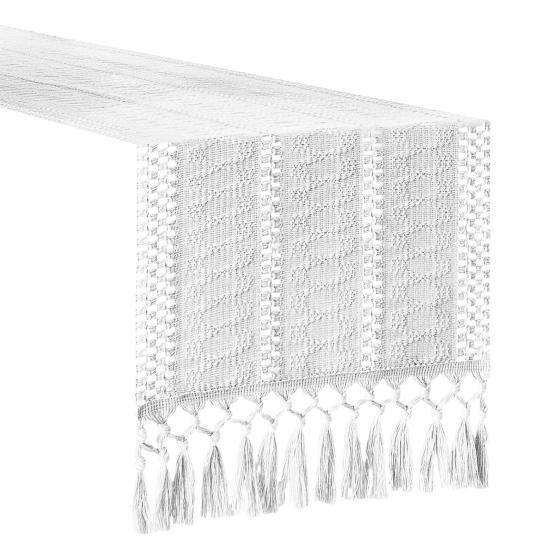 

Yousheng Бохо Скатерть Фермерский дом Тканая Макраме Скатерть Домашний декор Рустикальная Скатерть с Кисточками для Декора Обеденного Стола 120cm белый